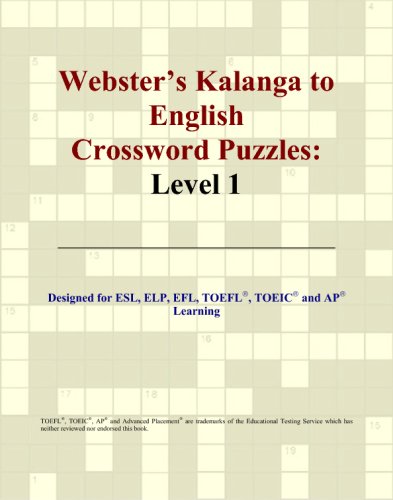 Stock image for Webster's Kalanga to English Crossword Puzzles: Level 1 for sale by Revaluation Books