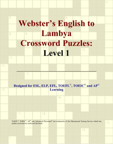 Webster's English to Lambya Crossword Puzzles: Level 1 - Philip M. Parker