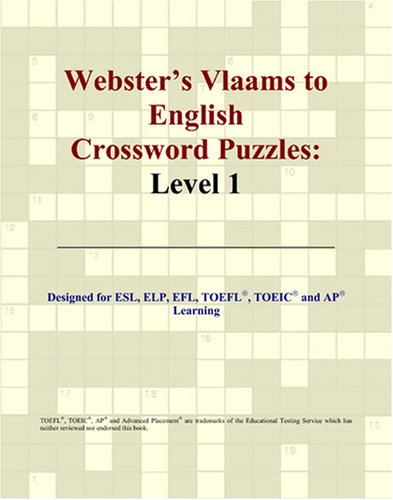 9780497833725: Webster's Vlaams to English Crossword Puzzles: Level 1