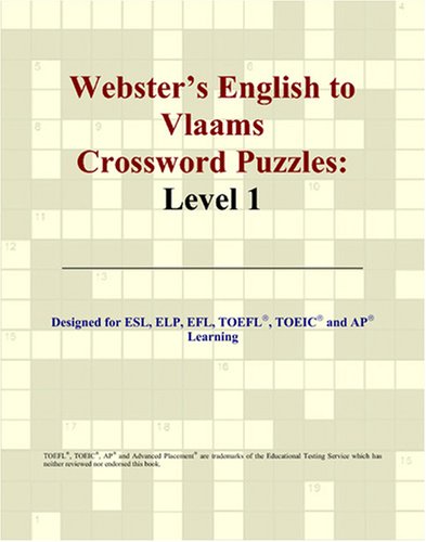 Stock image for Webster's English to Vlaams Crossword Puzzles: Level 1 for sale by Revaluation Books