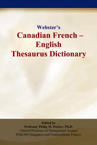 9780497834623: Webster’s Canadian French - English Thesaurus Dictionary