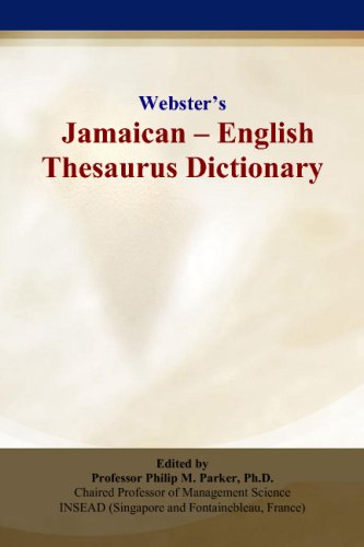 Stock image for Websters Jamaican - English Thesaurus Dictionary for sale by Revaluation Books