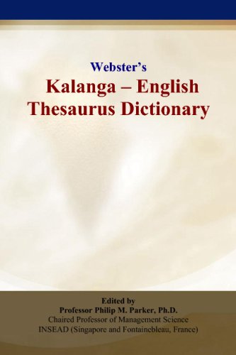 Stock image for Webster s Kalanga - English Thesaurus Dictionary for sale by Revaluation Books