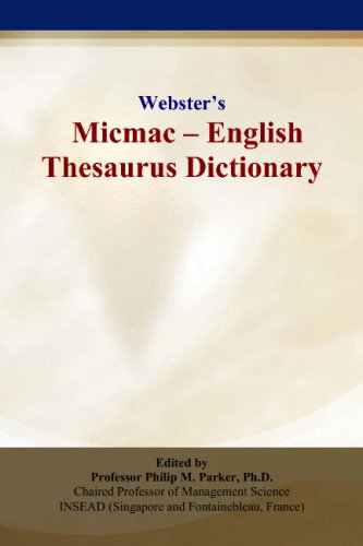 9780497836146: Webster’s Micmac - English Thesaurus Dictionary