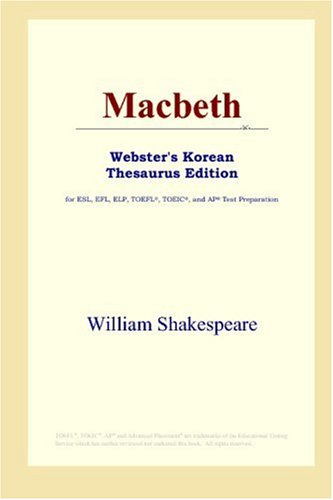 Stock image for Macbeth (Webster's Korean Thesaurus Edition) for sale by Redux Books