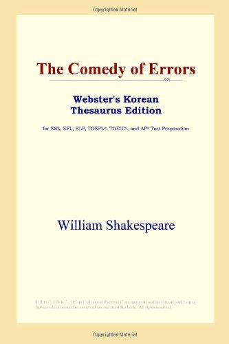 The Comedy of Errors (Webster's Korean Thesaurus Edition) - William Shakespeare