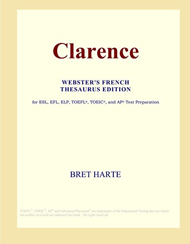 Beispielbild fr Clarence (Webster's French Thesaurus Edition) zum Verkauf von Revaluation Books