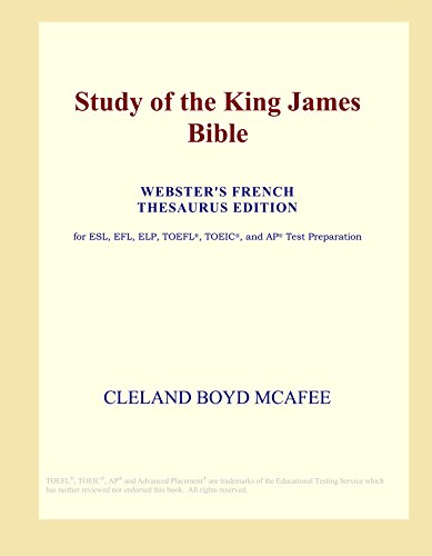Stock image for Study of the King James Bible (Webster's French Thesaurus Edition) for sale by Revaluation Books