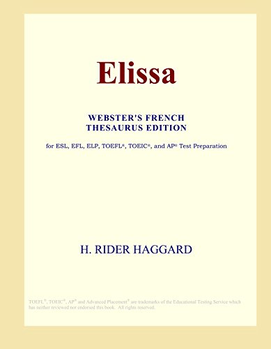 Elissa (Webster's French Thesaurus Edition) - Icon Group International
