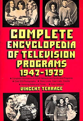 Imagen de archivo de The complete encyclopedia of television programs, 1947-1979 a la venta por POQUETTE'S BOOKS