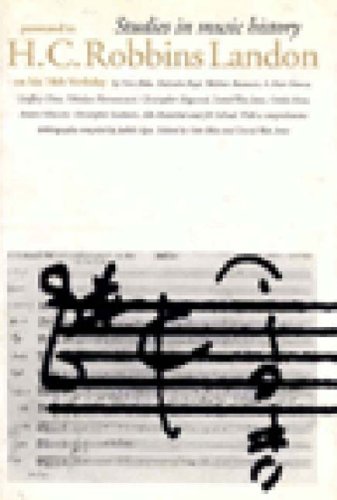 Imagen de archivo de Studies in Music History: presented to H.C. Robbins Landon on his Seventieth Birthday a la venta por WorldofBooks