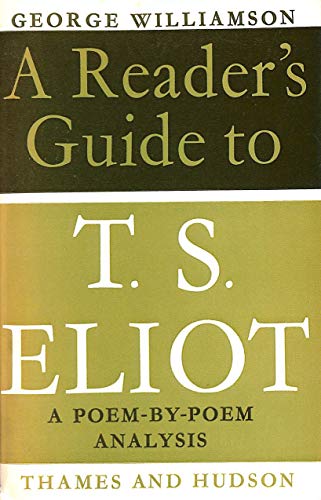 Imagen de archivo de T.S. Eliot (The Readers Guides) a la venta por SecondSale