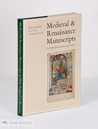 Medieval and Renaissance Manuscripts in New Zealand Collections (9780500235447) by Manion, Margaret M.; Vines, Vera F.; De Hamel, Christopher