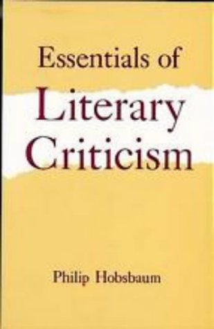 Beispielbild fr Essentials of Literary Criticism zum Verkauf von Better World Books