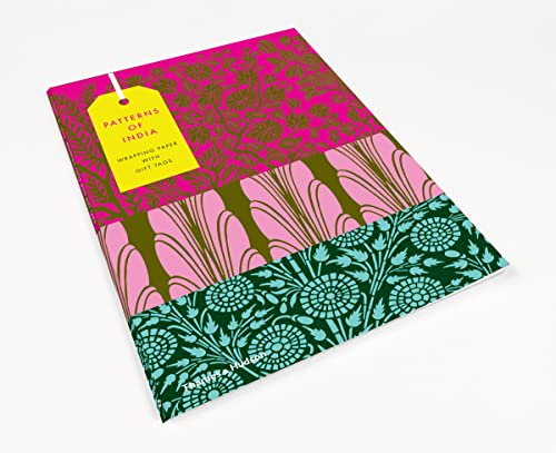 

Patterns of India: 10 Sheets of Wrapping Paper with 12 Gift Tags (Paperback or Softback)