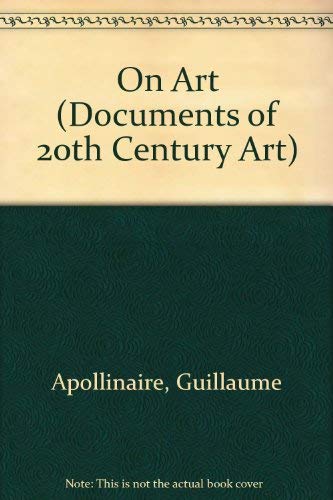 Stock image for On Art (Documents of 20th Century Art) for sale by Hippo Books