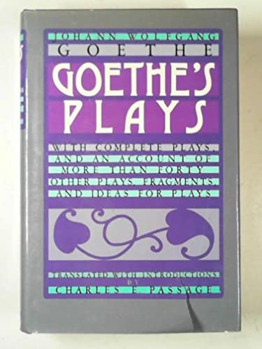 9780510000875: Goethe's Plays
