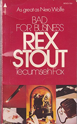 Imagen de archivo de Bad for Business (Rex Stout) a la venta por Wonder Book