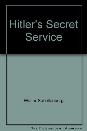 9780515044812: Hitler's Secret Service