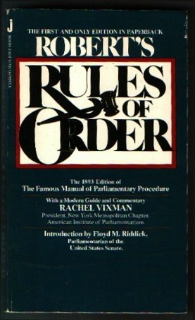 Stock image for Roberts Rule of Order for sale by Better World Books