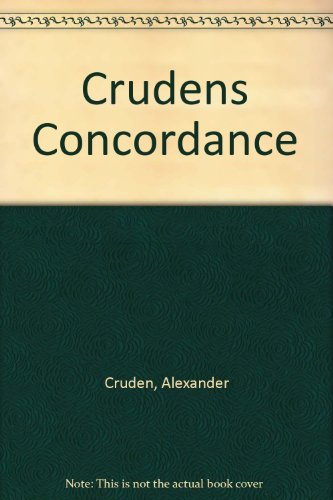Beispielbild fr Crudens Concordance zum Verkauf von Wonder Book