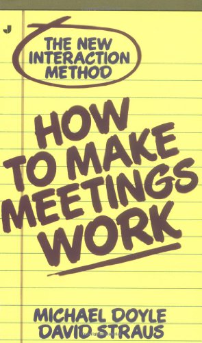 Beispielbild fr How to Make Meetings Work zum Verkauf von Better World Books