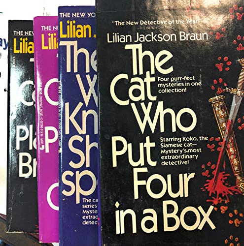 Stock image for The Cat Who Put Four in a Box: The Cat Who Sniffed Glue / The Cat Who Had 14 Tales / The Cat Who Knew Shakespeare / The Cat Who Played Post Office (Cat Who., #6-8) for sale by HPB-Emerald