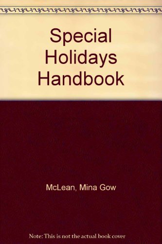 Beispielbild fr Special Holidays Handbook zum Verkauf von Wonder Book