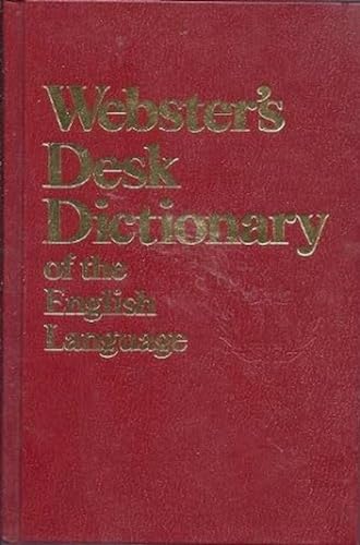 Imagen de archivo de Webster's Desk Dictionary of The English Language. a la venta por Hamelyn