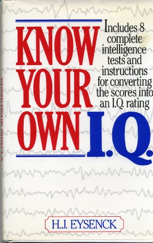 Beispielbild fr Know your own I. Q. zum Verkauf von 2Vbooks