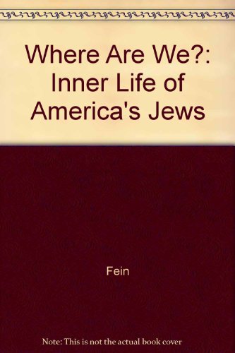 9780517064290: Where Are We?: Inner Life of America's Jews