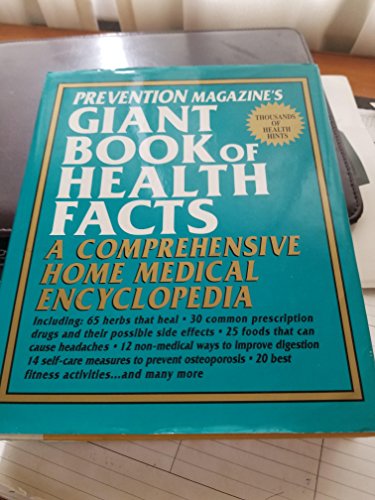 Imagen de archivo de Prevention Magazines's Giant Book of Health Facts a la venta por Nelsons Books