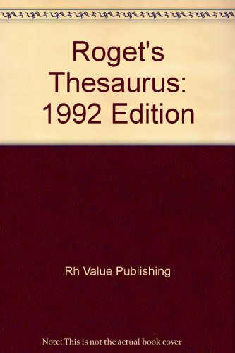9780517083727: Roget's Thesaurus: 1992 Edition