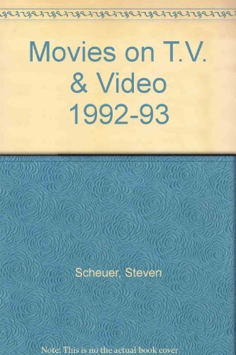 Beispielbild fr Movies on TV and Videocassette, 1992-1993 zum Verkauf von Better World Books: West