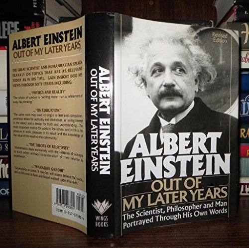 Stock image for Albert Einstein: Out of My Later Years for sale by Wonder Book