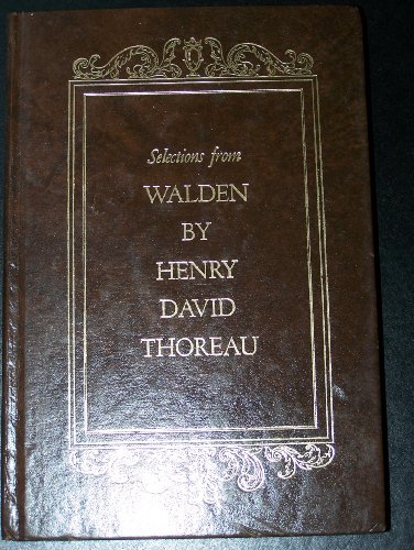 9780517119761: Selections From Walden