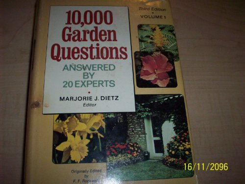 Beispielbild fr 10,000 Garden Questions zum Verkauf von Better World Books