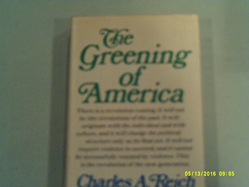 Beispielbild fr Greening of America zum Verkauf von ThriftBooks-Atlanta
