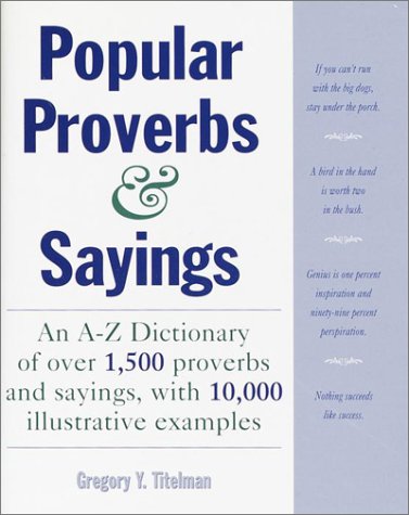 9780517186589: Popular Proverbs and Sayings