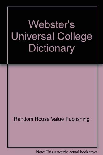 9780517189009: Webster's Universal College Dictionary
