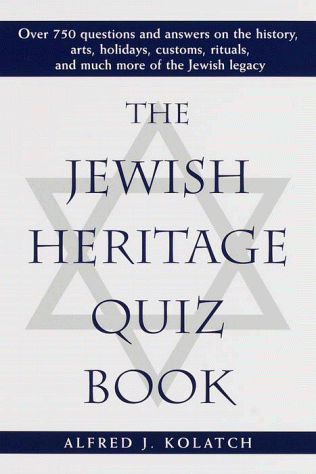 Stock image for The Jewish Heritage Quiz Book for sale by Wonder Book