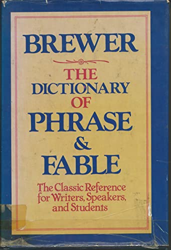 Stock image for Dictionary of Phrase & Fable for sale by ThriftBooks-Atlanta