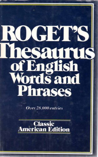 Imagen de archivo de Rogets Thesaurus a la venta por Nealsbooks
