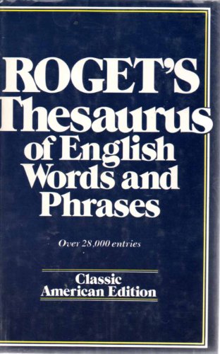 Rogets Thesaurus (9780517269343) by Roget, Samuel Romill