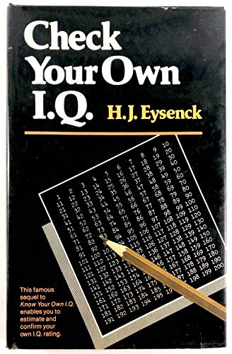 Imagen de archivo de Check Your Own I. Q. a la venta por Better World Books