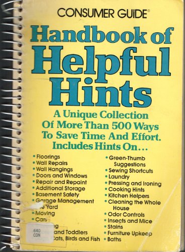 Stock image for Handbook of Helpful Hints for sale by Bookmarc's