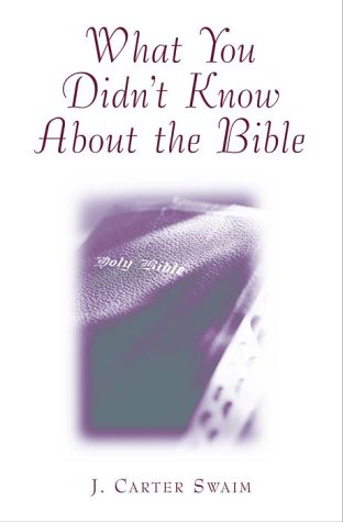 Beispielbild fr What you didn't know about the Bible : questions and answers zum Verkauf von Inkberry Books