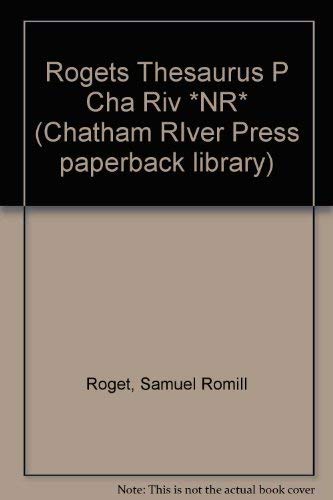Stock image for Rogets Thesaurus P Cha Riv *NR* for sale by Wonder Book