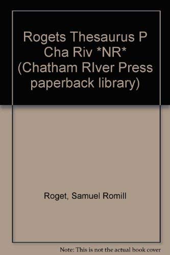 Rogets Thesaurus P Cha Riv *NR* (9780517436240) by Roget, Samuel Romill