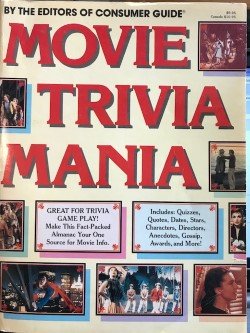 Stock image for Movie Trivia Mania for sale by Hedgehog's Whimsey BOOKS etc.